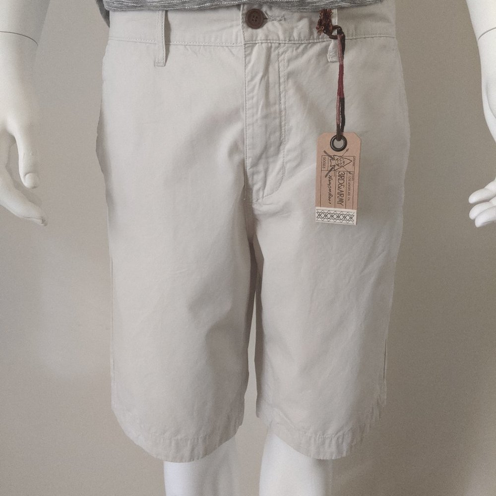 THIRD & ARMY Khaki Shorts
